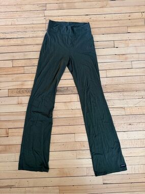 Athleta Dark Green Flared Yoga Pants